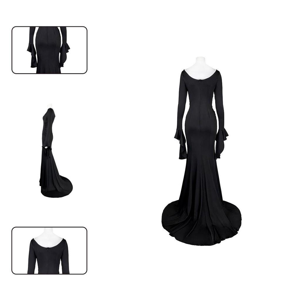 Sexy Morticia Addams Dress Gothic Cosplay Suit From The Addams Family