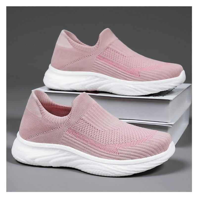 Shoes for Men, Flyknit Casual Shoes, Soft Sole Lightweight Stirrup Walking Shoes