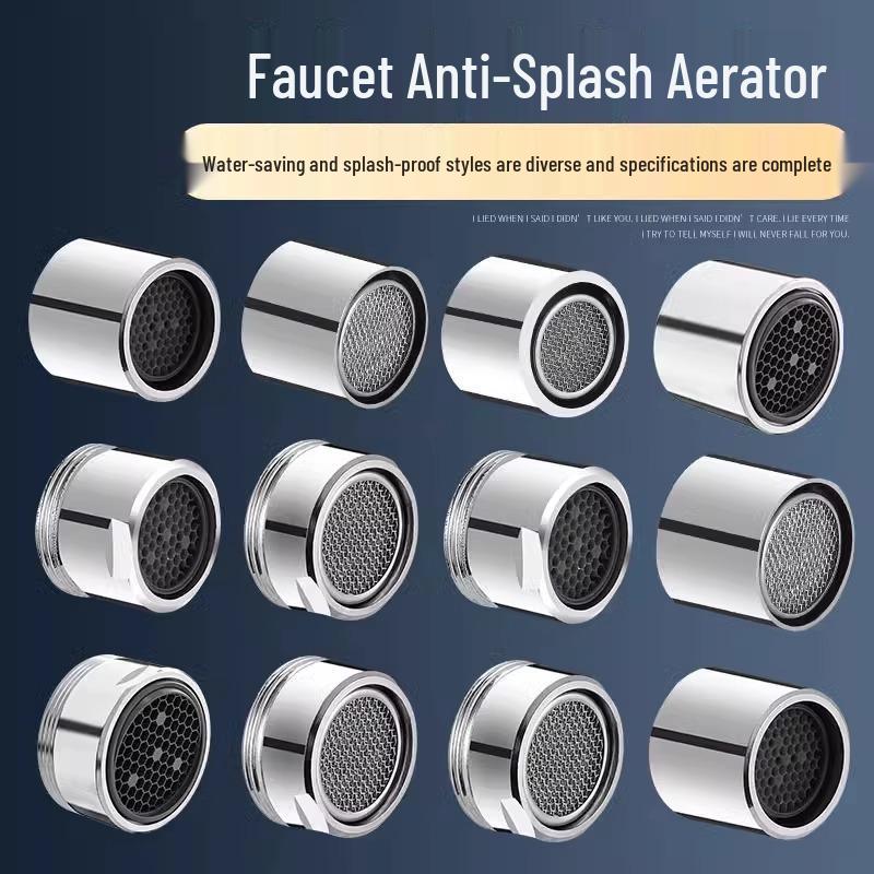 Universal Faucet Aerator Splash Guard & Filter Nozzle