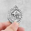 Mens Viking Wolf Pendant Necklace Stainless Steel Odin Runes Punk Rock Nordic Fashion Jewelry