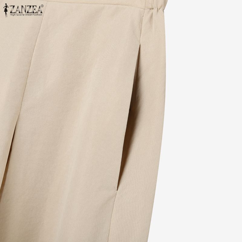 ZANZEA Women Short Sleeve Blouse and Long Skirts Casual Two Piece Suit Sets