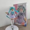 Anime Hatsune Miku Cat Ear Maid Figure Kawaii PVC Model Collectible Desktop Ornament Gift
