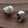 Retro Premium Semi-Round Metal Copper Plated Platinum Ear Buckle Earrings Niche Fashion Commuter Must Enter Simple Earrings