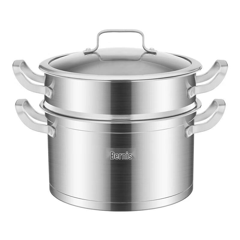 Bernice Hells 26cm doppelwandiger Edelstahl-Dampfgarer