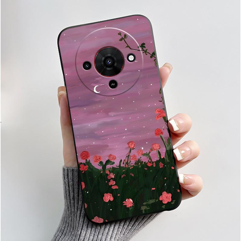 Cute Cartoon Case For ZTE Blade A76 5G Z2469N Capa Funda Printing Shell Protective Cover Soft Silicone Black Casing Coque