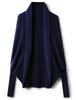 Wool Striped Batwing Sleeve Cardigan Women's Knit Shawl Loose Cloak Sweater Coat