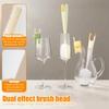 2Pcs 5 in 1 Water Cup Cleaning Brush Set Washing Tool For Use Cup Brush Thermos Cup Brush Milk Bottle Cleaning Sponge Brush