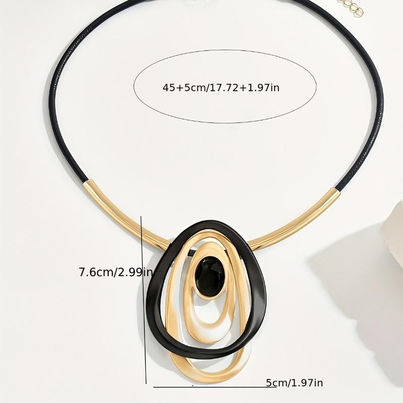 Εξαιρετικό και Απλό Γεωμετρικό Κρεμαστό Κολιέ - Ευέλικτο Ευρωπαϊκού Στυλ Κοσμήματα, Κατάλληλο για Καθημερινή Φορέση