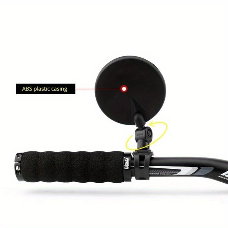 1Pair Rearview Mirrors Universal Adjustable Rotate Bike Motorcycle Handlebar for Riding Biking Cycling Rear View