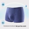 Jianjiang Men's 7A Antibacterial Cotton Boxer Briefs 3-Pack