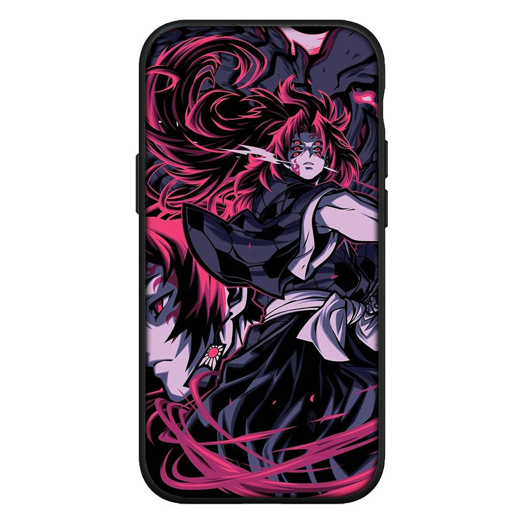 Cover for iPhone 17 16 15 Xiaomi Poco Redmi Note 14 13 12 11 Pro 16e Samsung Galaxy S25 S24 S23 OPPO Huawei Cartoon Demon Slayer Kokushibo Phone Case