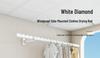 Wall-Mounted Folding Clothes Rack - Invisible, One-Piece Side-Hanging