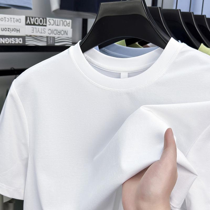 Rundhals Herren Kurzarm Oberteil T-Shirt Lässig