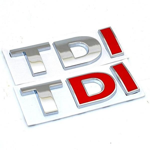 Έμβλημα Σήμα 3D TDI Αυτοκόλλητο Στυλ Αυτοκινήτου για POLO Golf 7 Tiguan JETTA PASSAT b5 b6 MK4 MK5 MK6 MK7 αυτοκόλλητο αυτοκινήτου