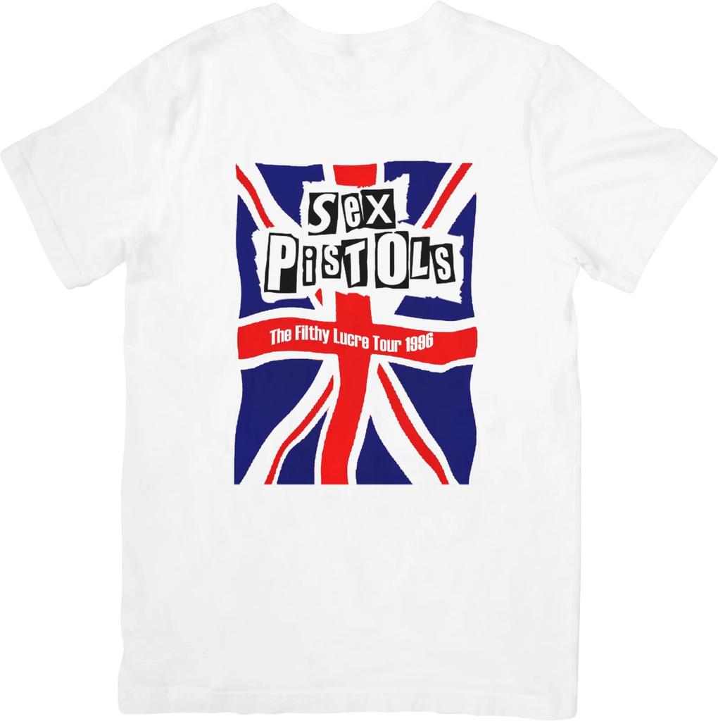 The Sex Pistols Music Fit for Men & Women Quality Cotton T-Shirt White.