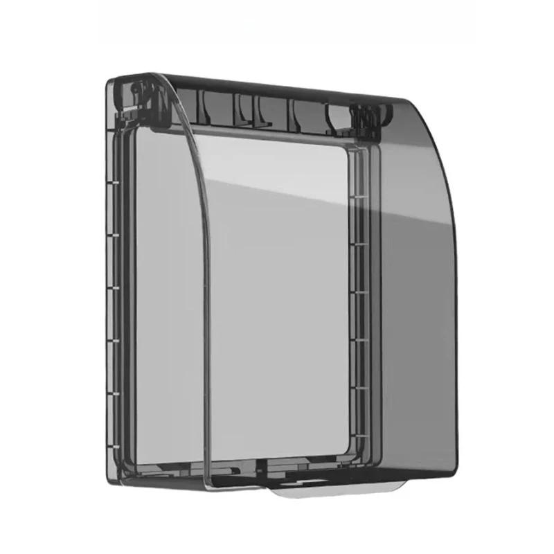 Universal 86 Type Waterproof Wall Socket Cover Switch Plate Protector Electrical Outlet Box for Home Bathroom Kitchen