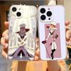 Hazbin H-Hotel Lucifer Magne Handyhülle für iPhone 17, 16, 15, 14, 13, 12, 11 Plus, Pro Max Weiche Transparente Hülle