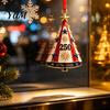 Home Wall Fireplace Ornaments Patriotic Christmas Tree Ornaments, Acrylic Holiday Pendant for Independence Day, Decorative Party Supplies Indoor