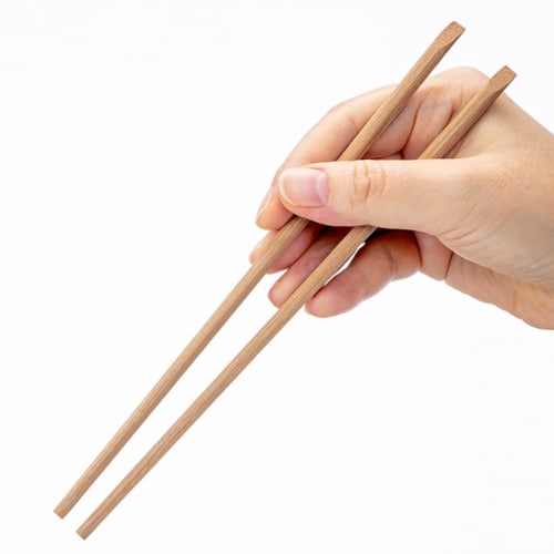 Yamato Bussan Tensuke Chopsticks, Susu Bamboo, 24cm Long, Slightly Longer for Easy Use, Pack of 100
