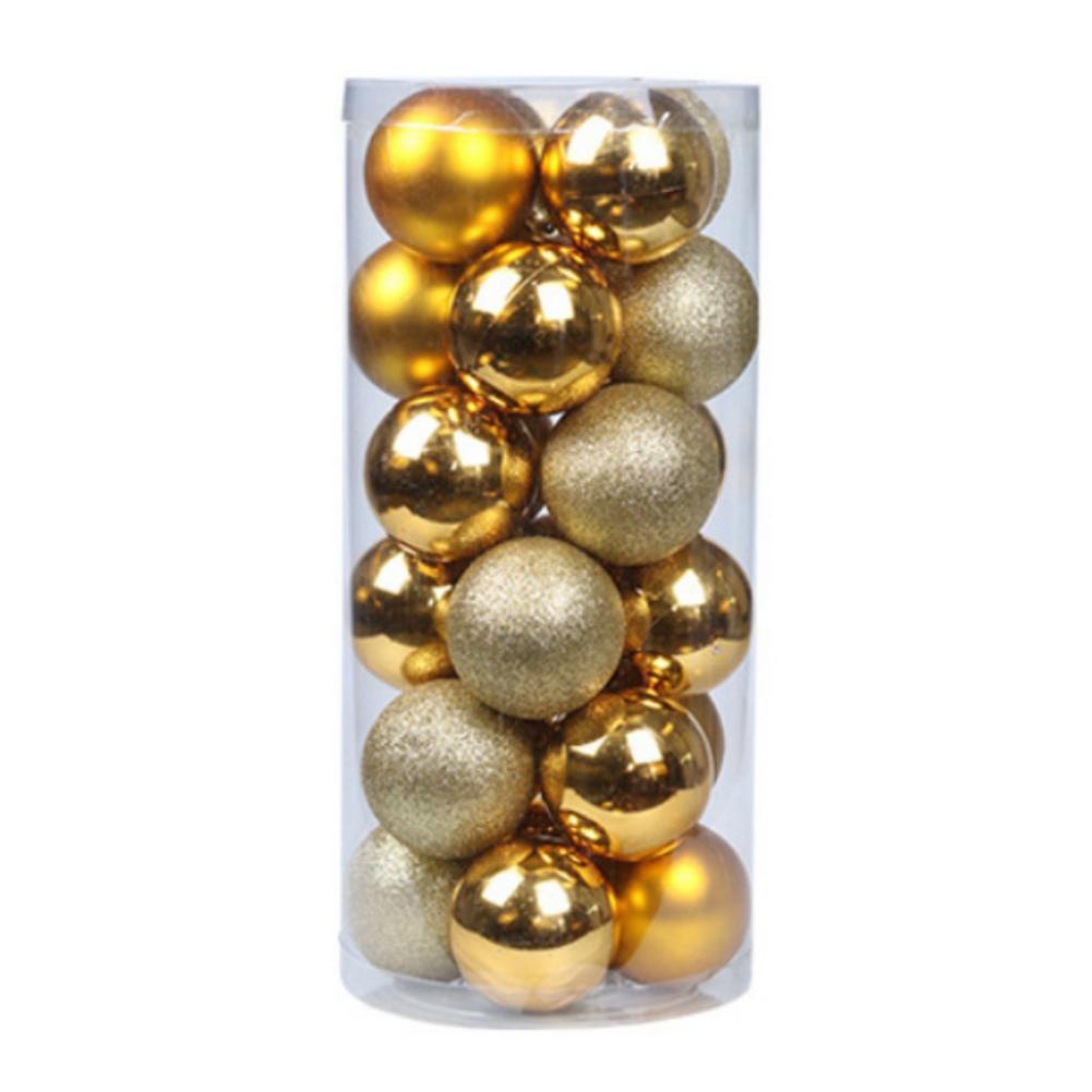 24Pcs/set 3cm Christmas Tree Ball Baubles Colorful Xmas Party Christmas Decorations Perfect Wedding Hanging Ball Wreath Ornament