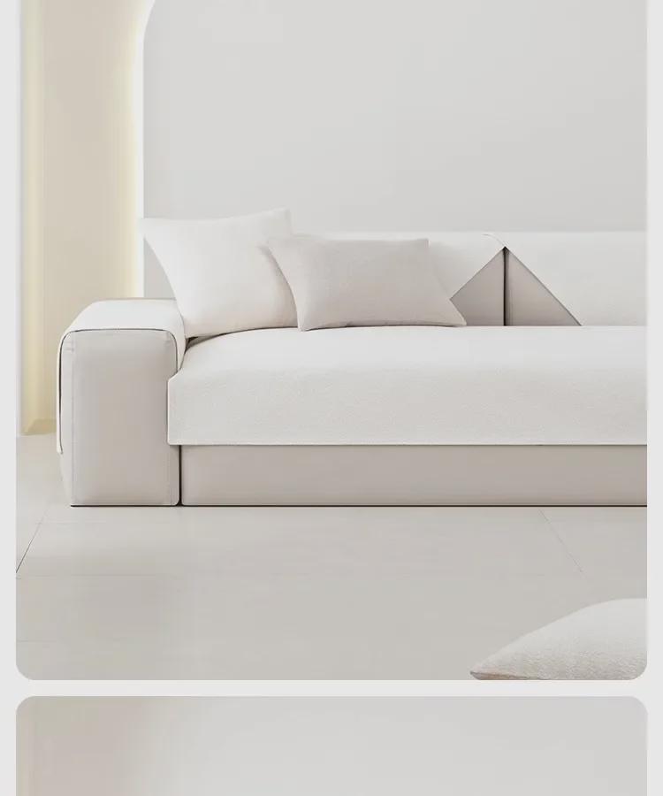 Universal Velvet Sofa Cushion: Non-Slip, Modern Seat and Backrest Cover for All Seasons.