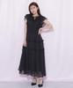 By Frill Tiered Dress [JILL JILLSTUART] [Black Dot/FR]