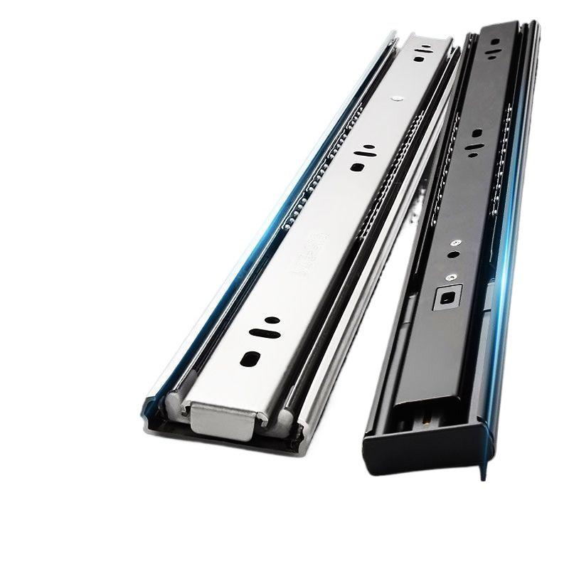 Silent Extra Thick Stainless Steel Drawer Slides with Rebound Damping