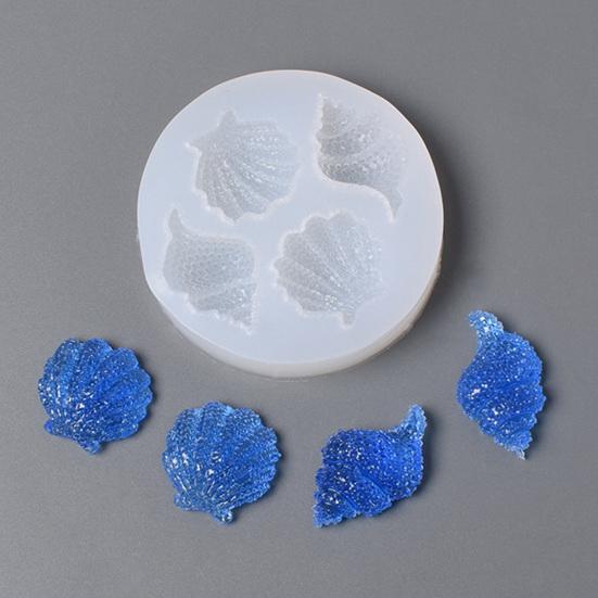 Silicone Chocolate Mold Ocean Conch Seashell Fondant Cake Mold Pudding Mold for Cake Decoration Cupcakes Polymer Clay