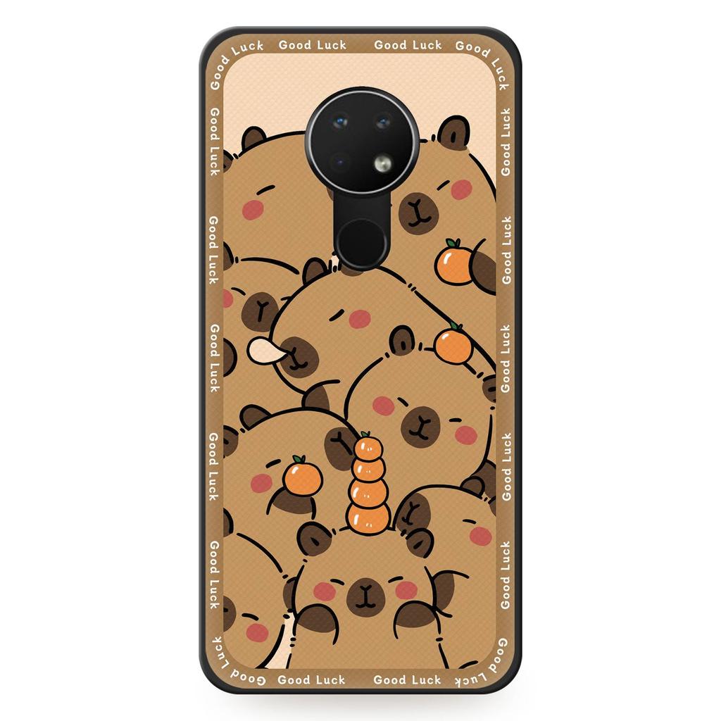 Dirt-resistant Durable Phone Case For Nokia 6.2/7.2 Silicone Anti-knock Graffiti Anti-dust Cartoon Phone Pouch Soft Case