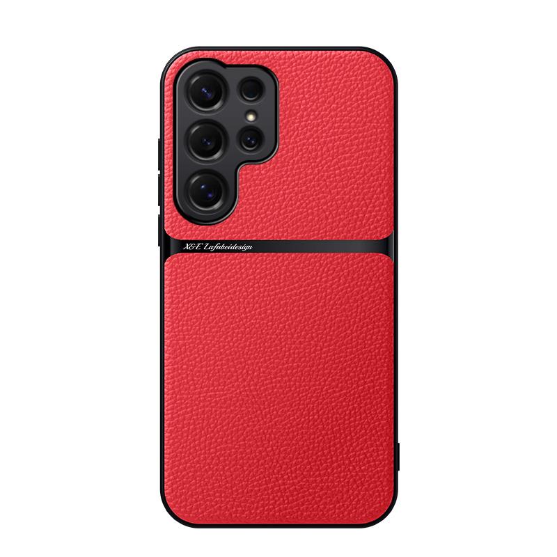 For Samsung Galaxy S26 Ultra S26 Plus Case Magnetic PU Leather +TPU Edge Ultra-thin Drop-proof Camera Protection Cover Galaxy S26 Ultra