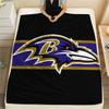 Baltimore Ravens Flannel Blanket, High Quality Comfortable for All Seasons, Home Decor, Warmth and Comfort
