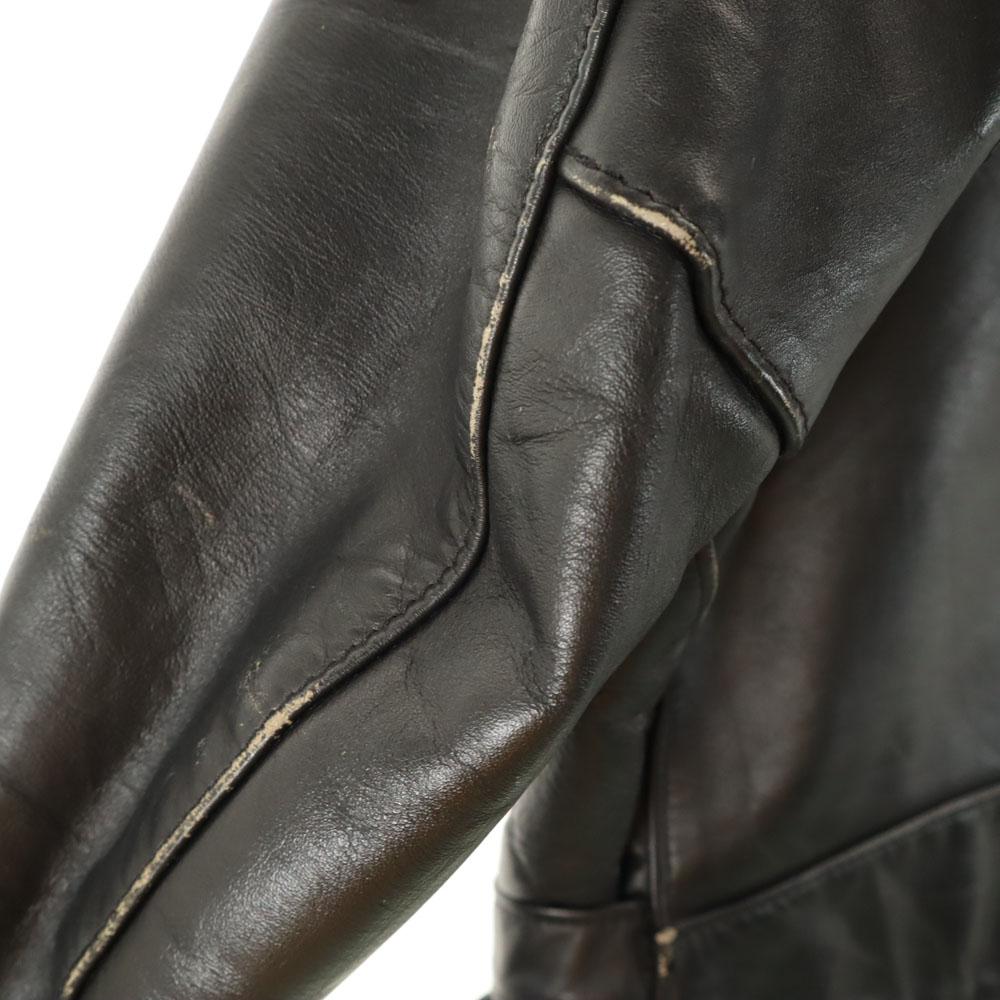 SCHOTT 80s 90s Old USA Made Double Riders Jacket 38 Black Men's Used