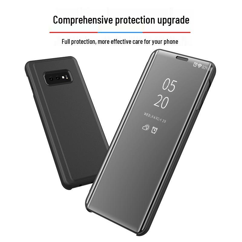 Huawei P30 PRO Galvanizovaný Vertikální Zrcadlový Kryt, Nárazuvzdorný Chytrý Kožený Kryt