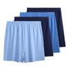 LANGSHA Men's Underwear, Spring And Summer Loose-Fitting Boxers for Middle-Aged And Elderly Men, Large Size Pure Cotton Flat-Front Underwear