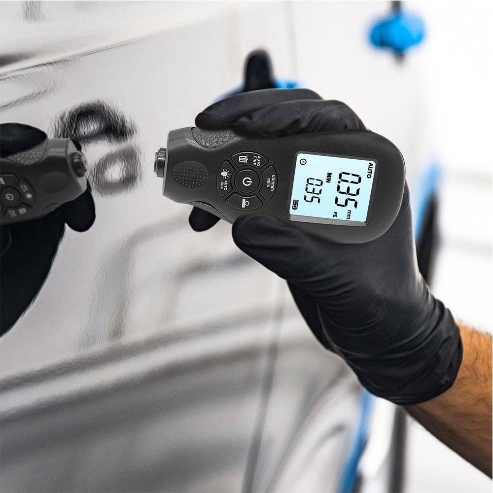 HW-300 Coating Thickness Gauge 0-2000um Car Paint Film Tester LCD Display Manual Paint Thickness Gauge Measuring Tools For Car