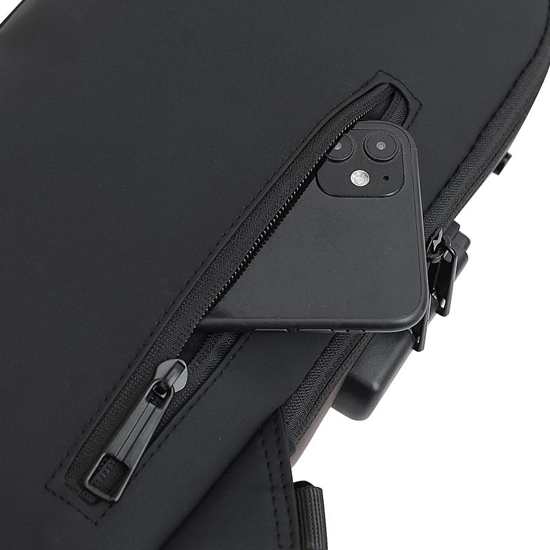 Herren Diebstahlsichere USB-Lade Umhängetasche - Multifunktionale Crossbody Sling Pack für Reisen & Täglichen Gebrauch