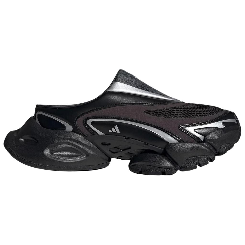 Adidas Xlg Runner Mule Comfortable Soft Casual Shoes Unisex Shoes Black Silver KJ9047