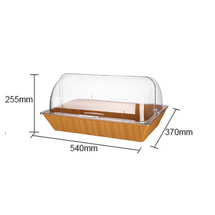 Large Transparent Food-Grade Plastic Tasting Plate with Lid