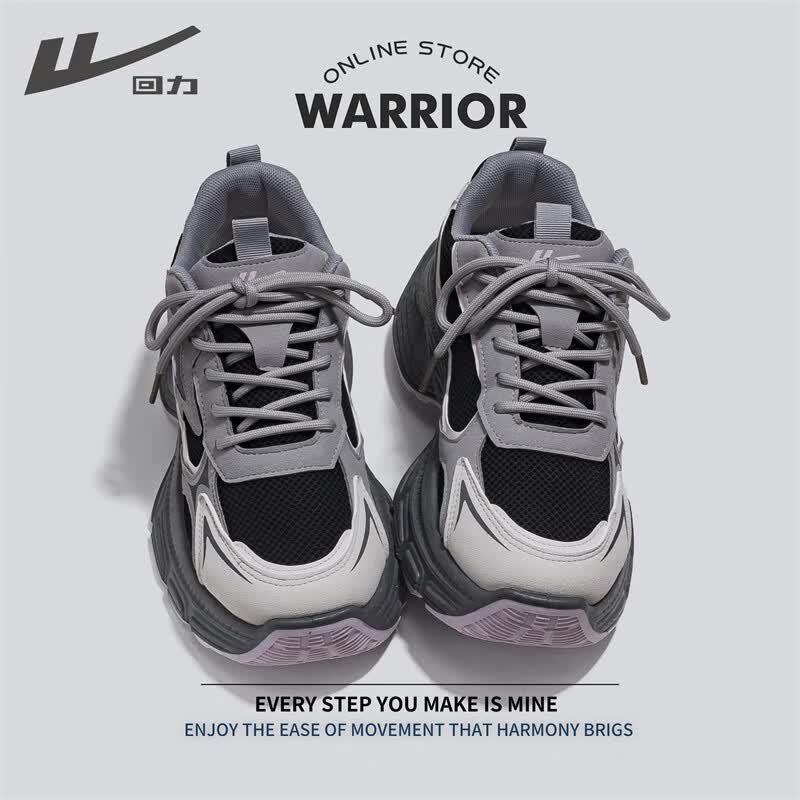 Warrior Women's Casual Mesh Breathable Height-Increasing Dad Shoes