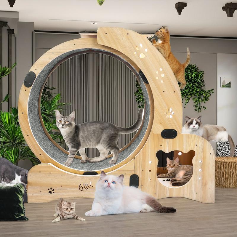 Hochwertig Luxuriös Klassisch Cartoon Modern Holz Multifunktional Smart Automatisch Katze Laufband Laufband Interactive Spielzeug