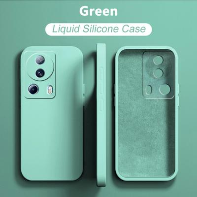Cover morbida per telefono in silicone liquido di qualità + microfibra per custodie antiurto XIAOMI 13 Lite / 13/13 Pro 5G con bordo quadrato