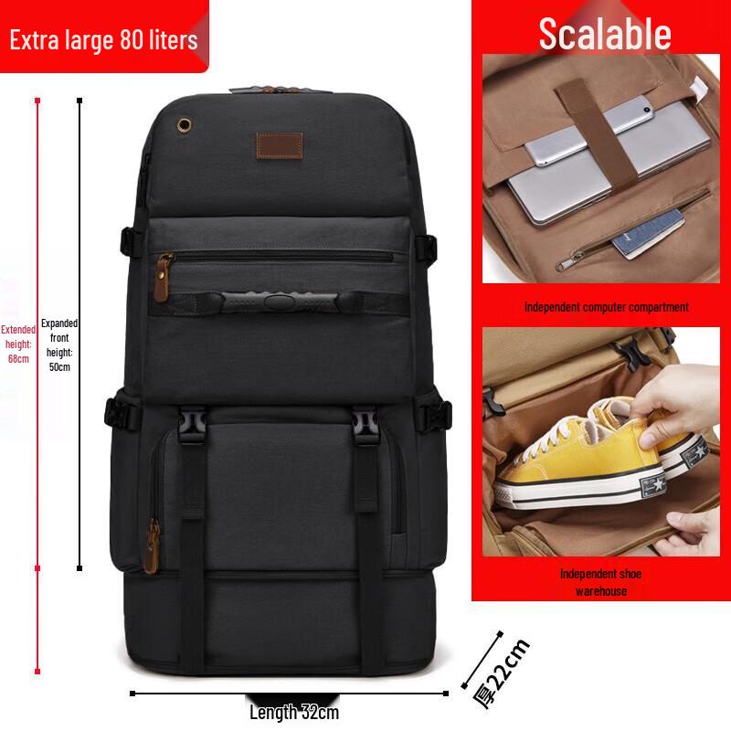 ZouYou Large Capacity Travel & Hiking Backpack