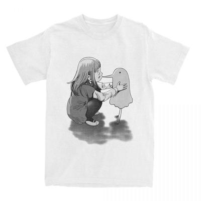 Goodnight Punpun Aiko Kiss Men's T Shirt Oyasumi PunPun Awesome Tees Short Sleeve O Collar T-Shirts 100% Cotton Printing Clothes