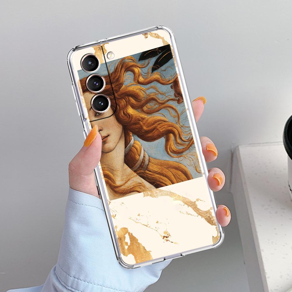 Phone Case For Samsung Galaxy S26 S25 S24 S23 S22 Ultra S20 S21 FE 5G Plus Soft Clear Cover ART aesthetic collage Venus