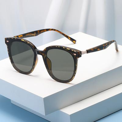 Nowe okulary przeciwsłoneczne z dużymi oprawkami damskie okulary przeciwsłoneczne z ochroną Uv High Sense Internet Influencer Street Snap nylonowe okulary przeciwsłoneczne z polaryzacją
