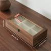 Decorative Wooden Jewelry Storage Box Vintage Solid Wood Storage Cabinet  Trinket