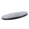 450mm Round Table Top Fade Proof Erosion Resistant Fast Installation Glossy Black Solid Wood Table Topwith Screws for