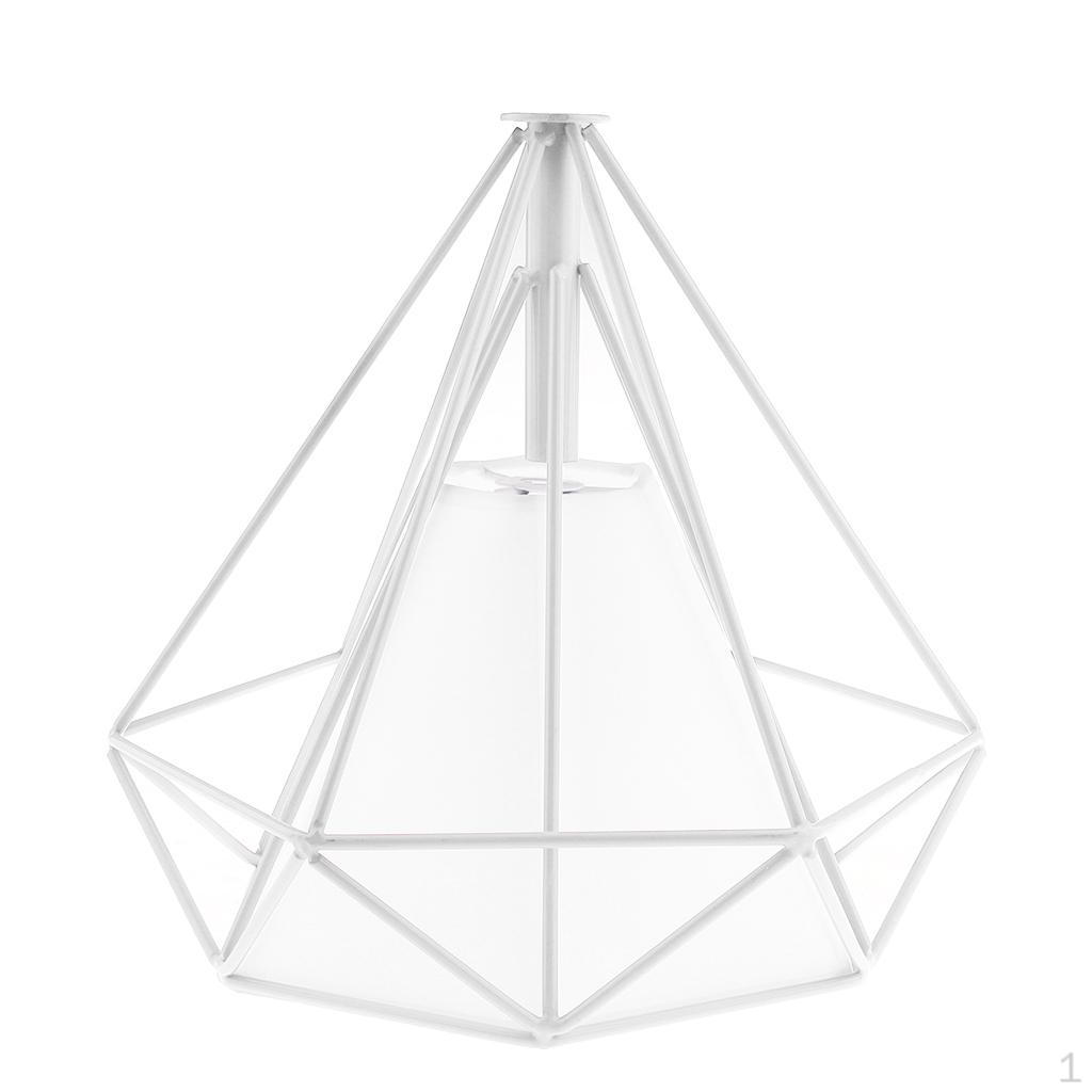 Metal Diamond Bulb Guard Lamp Cage Light Lampshade 12 Colors