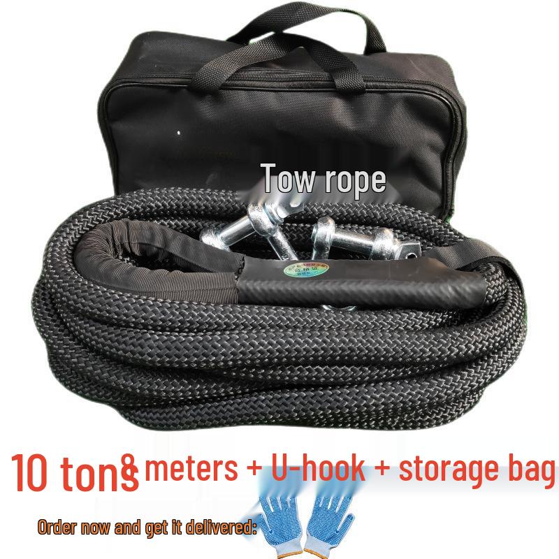 Heavy-Duty Wear-Resistant Off-Road Tow Rope for Small Cars