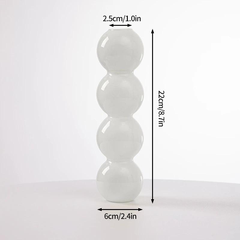 Glass Bubble Vase Flower Arrangements Vase Green Plants Hydrocuring Bottle Office Desk Ornaments Bubble Decorative Vase